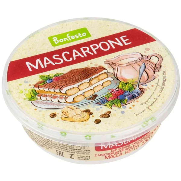 Сыр BONFESTO Маскарпоне 78%, без змж, 250г